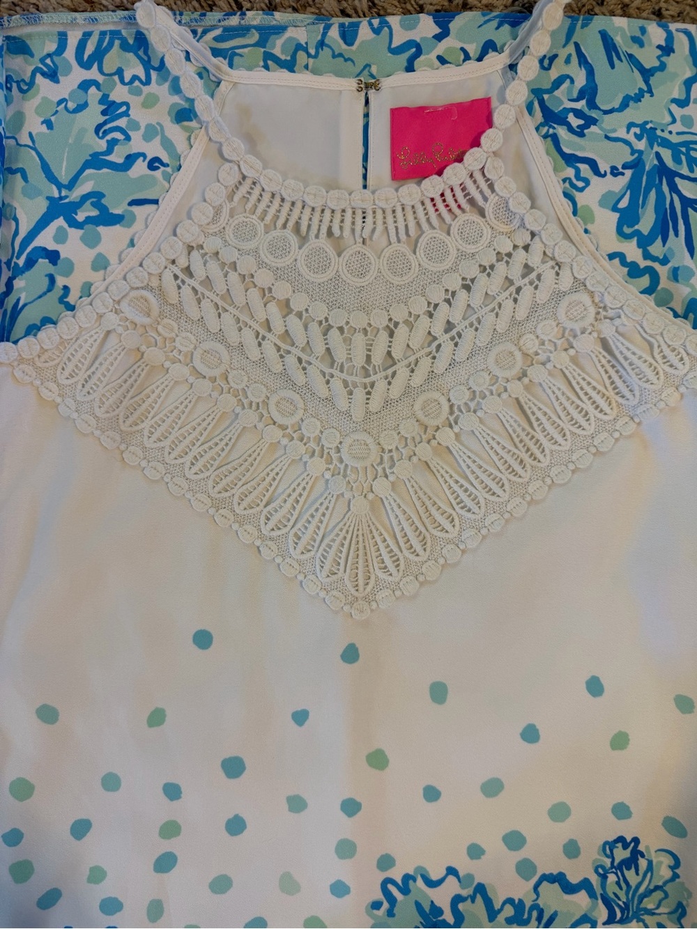 EUC Lilly Pulitzer Soft Pearl Maxi Size 4 - Picture 3 of 4